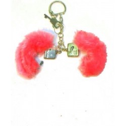 porte-cles-mini-menottes-rouges