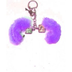 porte-cles-mini-menottes-violettes
