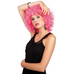 perruque-frise-rose