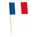 144 petits drapeaux cure-dents France tricolore coupe du monde