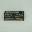 Pochette noire et naturel