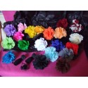 25 fleurs en papier crépon à ouvrir, vendue à la couleur