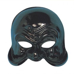 Demi-masque vénitien noir expressif