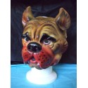 Masque de chien Bouledogue en plastique rigide