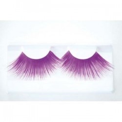 Faux cils violets longs