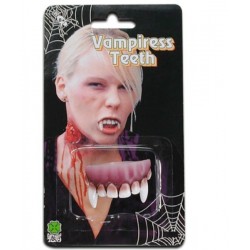 dentier-de-vampire-partie-haute-canines-courtes-gencives-foncees