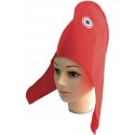 Bonnet phrygien en papier crépon avec une cocarde bleu blanc rouge sur le coté Marianne
