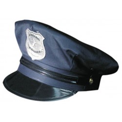 casquette-de-police-tissu-bleu-ecusson-argent