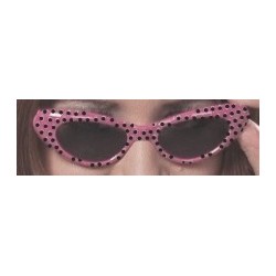 lunettes-annees-60-roses-petits-pois-noirs