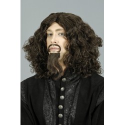 perruque-mousquetaire-brune-avec-moustache-et-barbichette