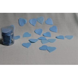 Confettis de scène en forme de coeur bleu ciel 100 grammes