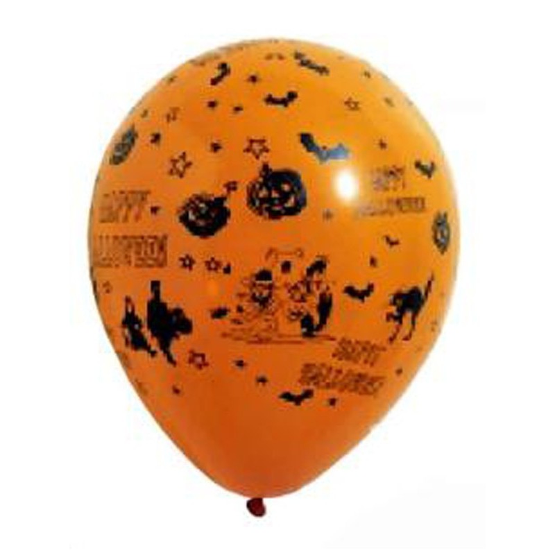 8 ballons de baudruche orange Halloween ø 29cm - Festi Fiesta