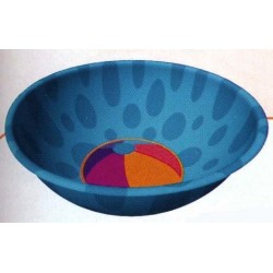 petit-bol-exotique-rond-bleu-avec-un-ballon