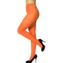 Collants opaques orange vif taille 10/12 ans 140/152 cm Halloween