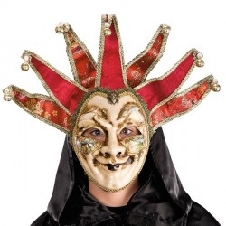 masque-venitien-a-caractere-rouge-et-or-a-grelots