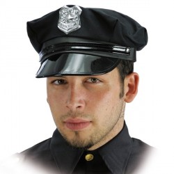 casquette-de-policier-en-tissu-noir-avec-ecusson