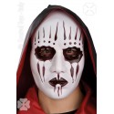 Masque blanc visage scarifié sanglant Halloween