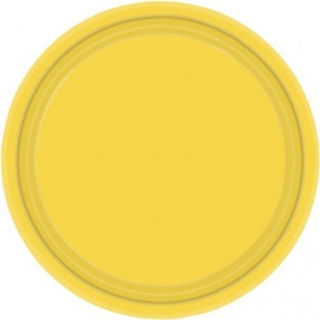 20-assiettes-plates-en-plastique-jaune-soleil-o-23-cm