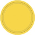 8 grandes assiettes jaunes 22.9 cm en carton