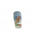 10 gobelets "nounours de Noël sur une luge" cups décorés