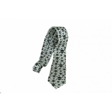 cravate-a-nouer-satin-blanc-tetes-de-mort-noir