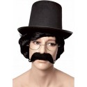 Chapeau Haut-de-forme Rocambole noir en feutrine 13 cm