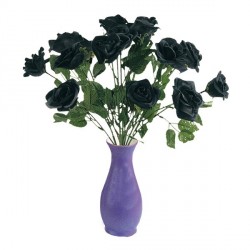 fleur-sur-tige-rose-noire-en-tissu-rose-d-halloween