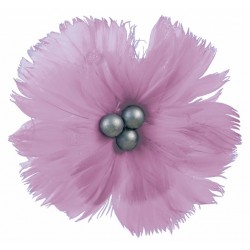 superbe-fleur-en-plumes-naturelles-lilas