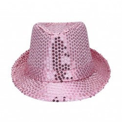 borsalino-en-tissu-rose-vif-avec-paillettes-rose-taille-52