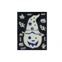 Stickers en 3D d'Halloween tête de citrouille fantôme yeux
