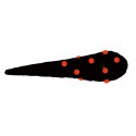Gourdin prehistorique gonflable noir et rouge Halloween