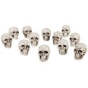 12 Crânes têtes de mort 4 cm à poser Halloween