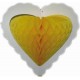 Coeur en papier alvéolé à suspendre décoration mariage cérémonie