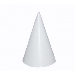 chapeau pointu en carton blanc 16 cm