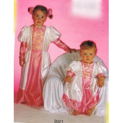 princesse rose et blanche taille 18 mois