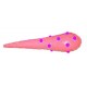 Gourdin prehistorique gonflable rouge et rose