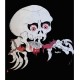 Tee shirt crane et mains de vampire vintage années 1990 horreur gore Halloween signé Krystaal