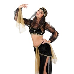 Odalisque noire et or danseuse orientale