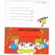 6 carte d'invitations pour anniversaire d'enfants avec enveloppes