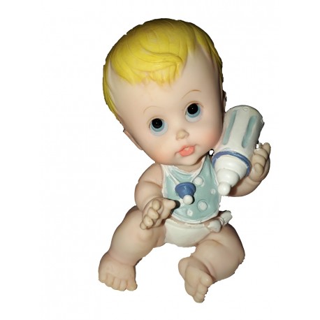 Shepper Com Jouets Et Jeux Autres Figurine Bebe Joufflu Assis Avec Son Biberon Il Porte Un Bavoir Deco De Table