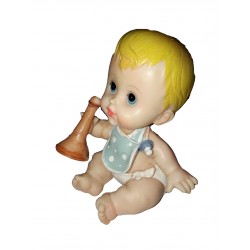 Figurine 1 Bebe Joufflu Assis Avec Sa Trompette Festi Fiesta