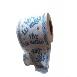 1 Rouleau papier toilette " vive les mariés" papier luc papier hygienique