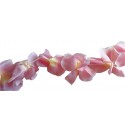 Guirlande de fleurs rose à suspendre magnolia 2 mètres diamètre 8 à 10 centimètre