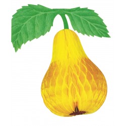 1-poire-en-papier-alveole-jaune-decoration-22-5-cm