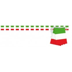 Guirlande drapeau italien 20 pavillons sur 10 mètres Italie