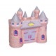 piganta chateau rose de princesse pinata à casser anniversaire de petite fille