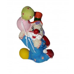 clown-bleu-avec-ballons-figurine-en-resine
