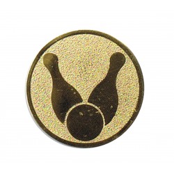 Medaille pétanque 32 millimètres de diamètre argent avec liseré doré