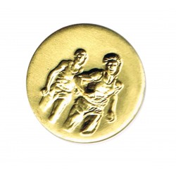Medaille pétanque 32 millimètres de diamètre argent avec liseré doré