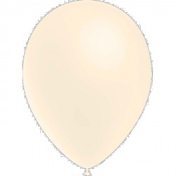 100 ballons de baudruche standard ivoire 30 centimètres de diamètre